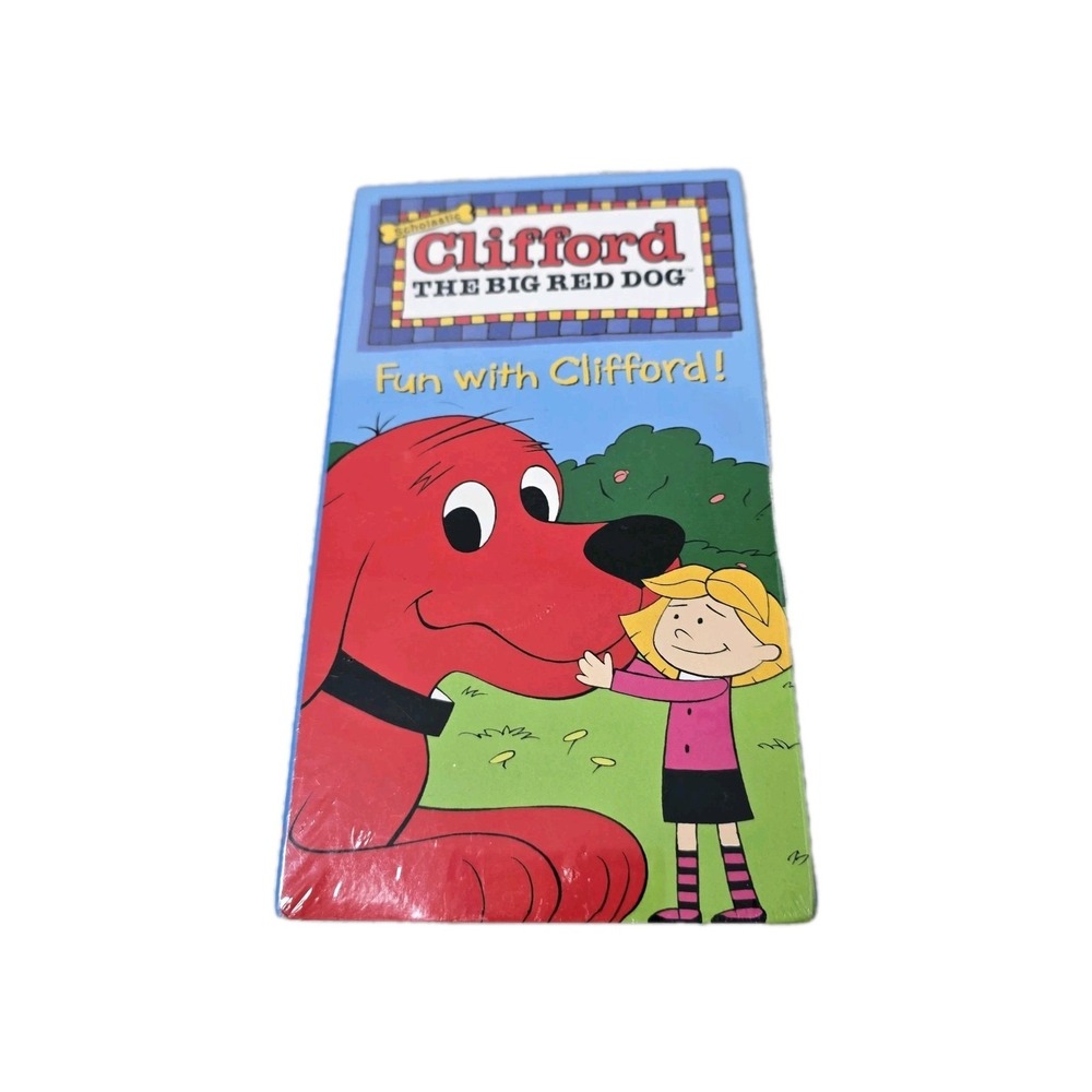 Vintage 2000 Clifford The Big Red Dog Fun With‎ Clifford VHS Tape Cartoon Sealed